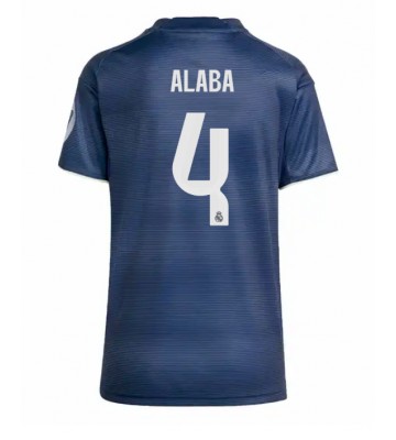 Real Madrid David Alaba #4 Replik Auswärtstrikot Damen 2025-26 Kurzarm